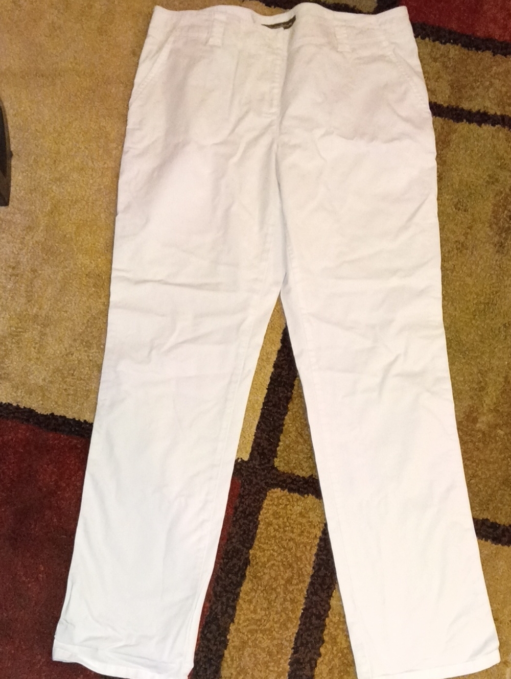 Tommy Bahama White Classic Straight-Leg Pants Size 8